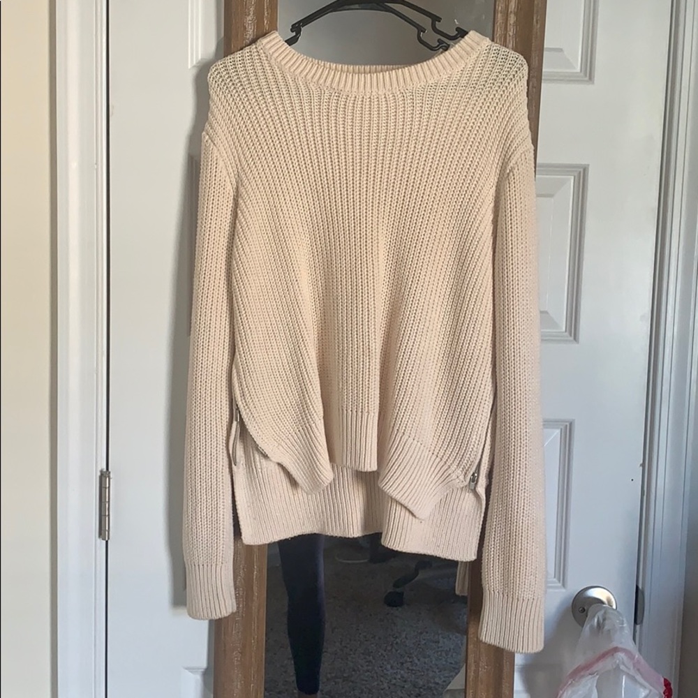 h&m cream sweater